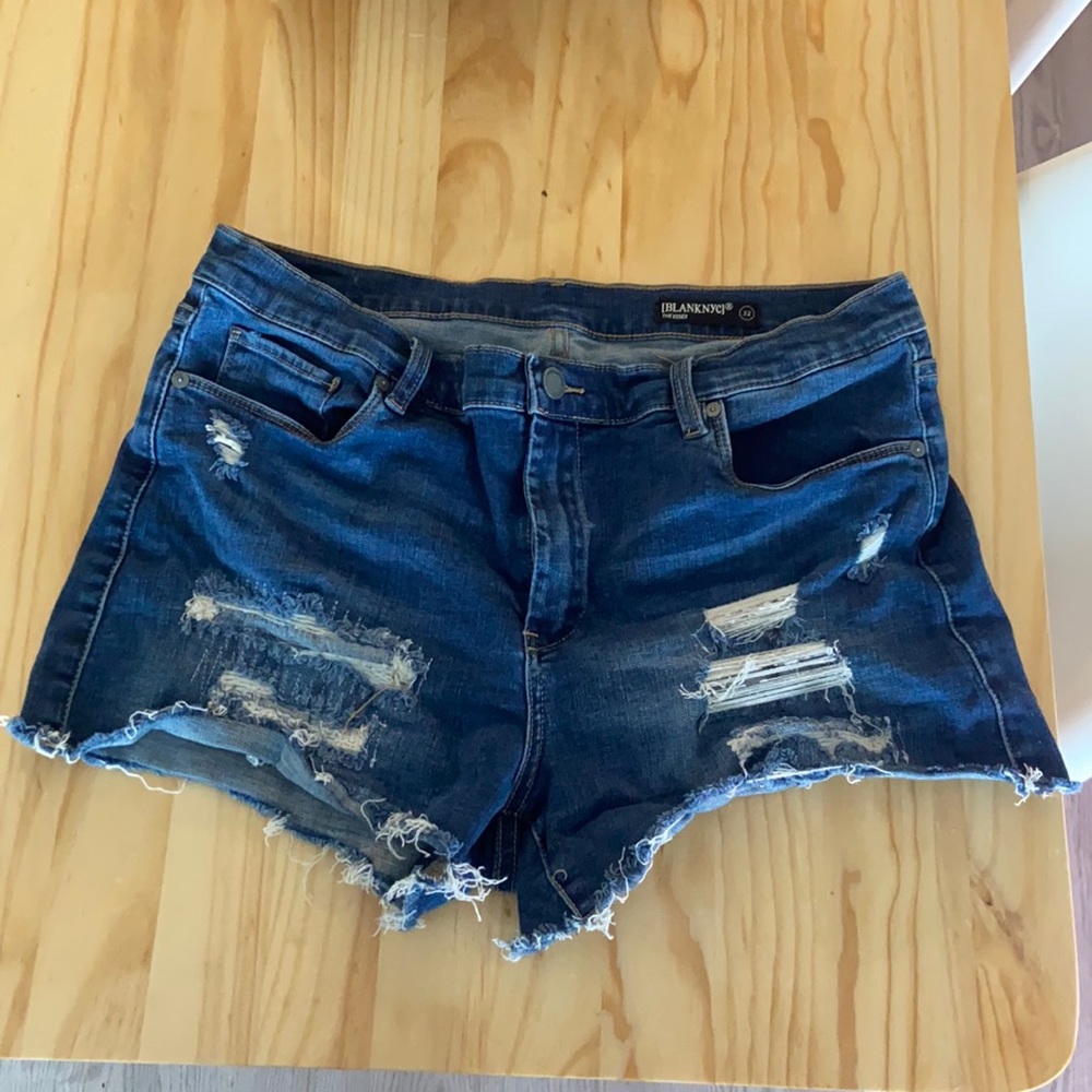 Ripped Jean Shorts